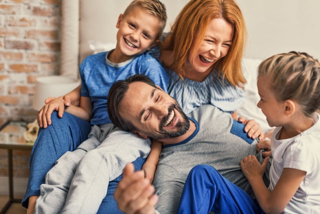 Family Together Smiling